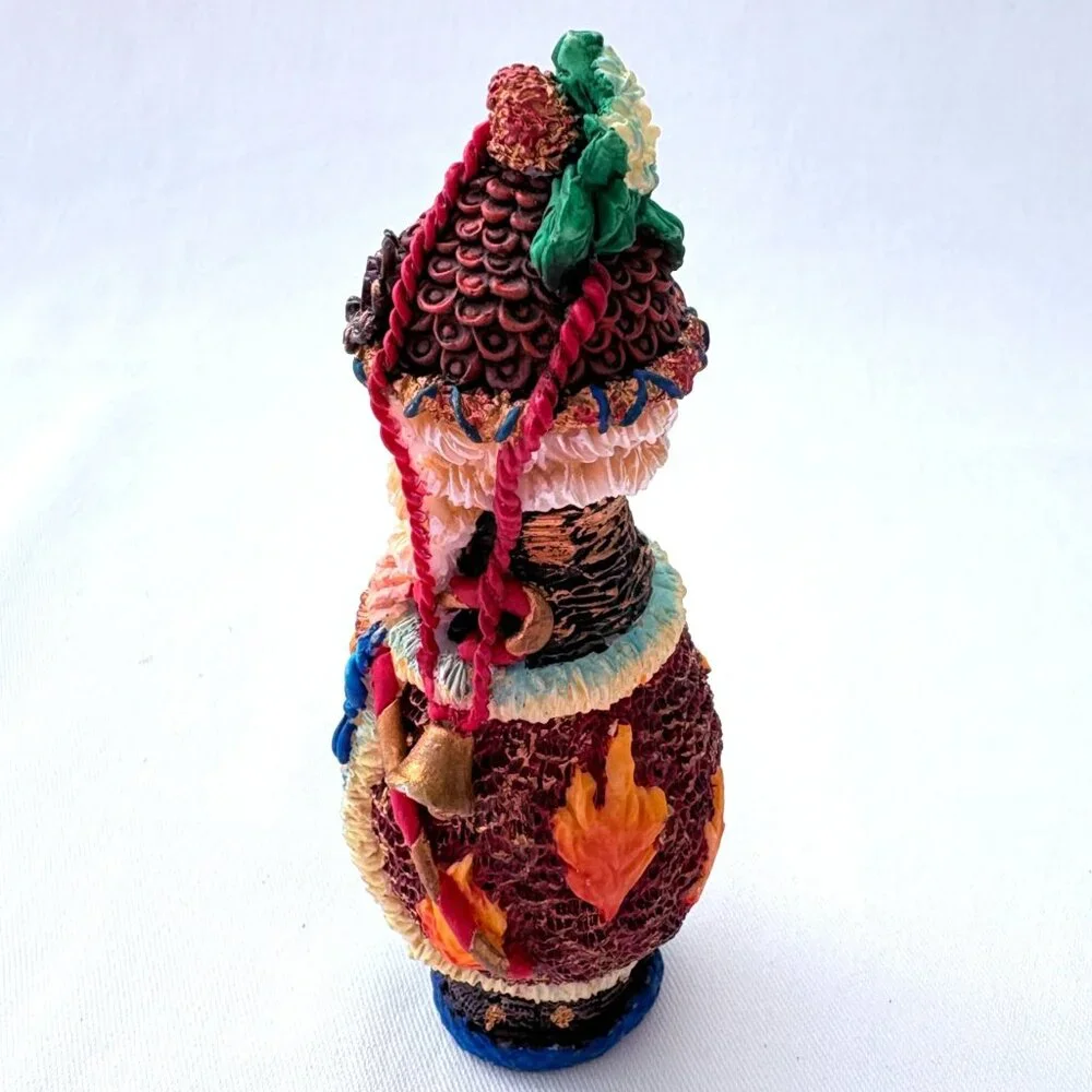 Vintage 1996 Crinkle Claus Hour‎ Glass Santa #659118 Christmas Figurine Decor